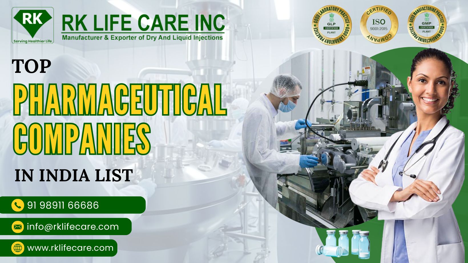 Pharmaceutical Companies in India List